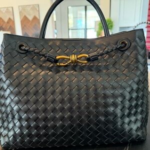 Black Woven Andiamo Style Bag